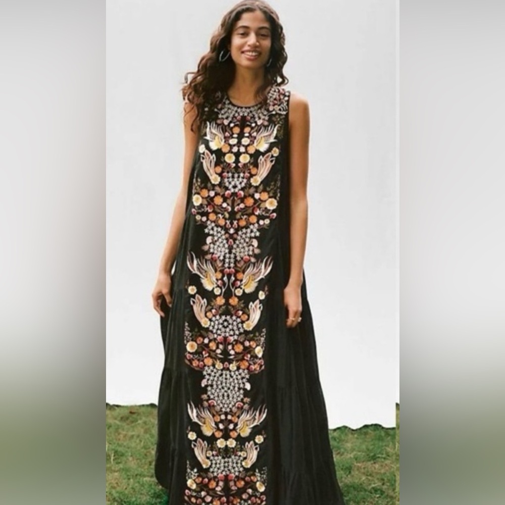 Jacaranda tiered maxi dress by Samant Chauhan via Anthropologie